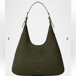MICHAEL Michael Kors Nolita Large Leather Hobo Bag color Ivy